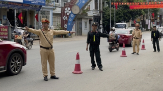 Công an Sơn La đảm bảo TTATGT phục vụ Đại hội Đảng bộ tỉnh