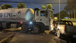 Tài xế đột quỵ, xe bồn chở gas mất kiểm soát tông nhiều phương tiện
