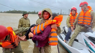 Điểm tựa vững vàng cùng nhân dân chống bão