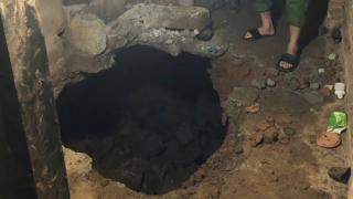 Nhiều điểm sụt lún sau mưa lớn tại Phiêng Khoài