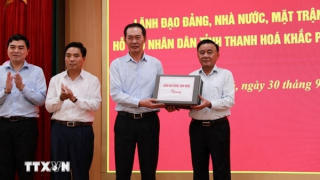 Thường trực Ban Bí thư thăm, động viên, hỗ trợ nhân dân tỉnh Thanh Hóa