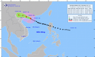 Bão số 11 cách Móng Cái 270km, Bắc Bộ chuẩn bị đón mưa diện rộng