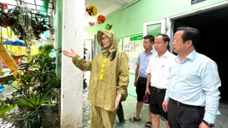 Hà Nội: 30 trường học bị ngập do hoàn lưu bão