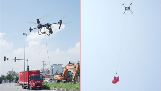 Viettel triển khai drone cứu trợ đồng bào vùng lũ Thái Nguyên