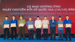 Thí sinh Công an đoạt giải cao nhất cuộc thi tìm hiểu chuyển đối số tỉnh Cà Mau