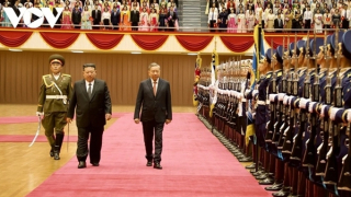 Lễ đón Tổng Bí thư Tô Lâm thăm cấp Nhà nước Cộng hòa Dân chủ Nhân dân Triều Tiên