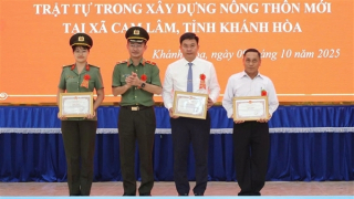 Khánh Hòa: Tiếp tục phát huy hiệu quả mô hình ANTT trong xây dựng nông thôn mới ở xã Cam Lâm