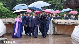 Tổng Bí thư Tô Lâm tưởng nhớ Chủ tịch Kim Nhật Thành và Tổng Bí thư Kim Jong Il