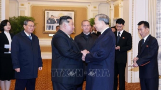 Tổng Bí thư Tô Lâm dự Lễ duyệt binh kỷ niệm 80 năm thành lập Đảng Lao động Triều Tiên