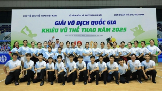 Đội Khiêu vũ CAND giành 8 huy chương tại Giải Vô địch Quốc gia Khiêu vũ thể thao 2025