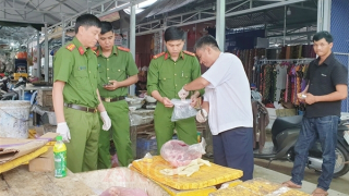 Phát hiện vụ giết mổ, mua bán thịt nhiễm dịch tả lợn châu Phi nhưng đóng dấu kiểm dịch