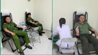 Sơn La: Công an phường Chiềng Cơi hiến máu khẩn cấp cứu bệnh nhân