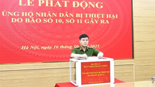 Bộ Tư lệnh CSCĐ quyên góp ủng hộ đồng bào bị thiệt hại do thiên tai