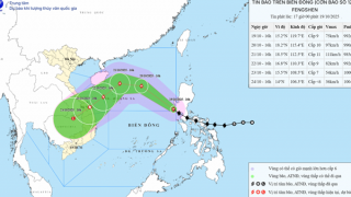 Bão FENGSHEN đã chính thức vào biển Đông và sẽ tăng cấp