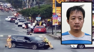Tạm giữ hình sự đối tượng lao xe ô tô vào cán bộ Công an