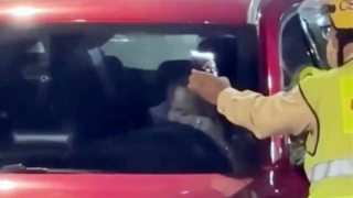 Nữ ca sĩ không có bằng lái, thản nhiên hít “bóng cười” trước mặt... CSGT