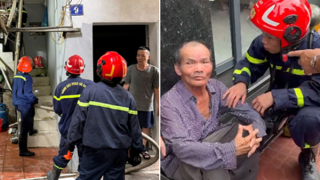 Người đàn ông 70 tuổi được Cảnh sát cứu thoát khỏi đám cháy