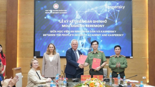 Học viện ANND và Kaspersky ký kết biên bản hợp tác về an ninh mạng