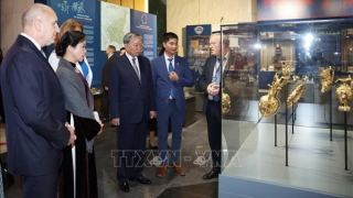 Tổng Bí thư Tô Lâm và Phu nhân thăm quan Bảo tàng Lịch sử Quốc gia Bulgaria