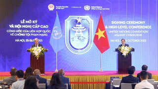 Thủ tướng Phạm Minh Chính và Tổng Thư ký Liên hợp quốc António Guterres đồng chủ trì họp báo