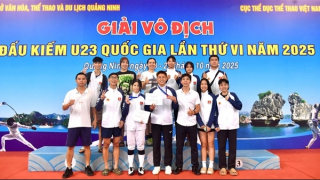 Thể thao CAND đoạt nhiều huy chương tại Giải Vô địch Đấu kiếm U23 Quốc gia 2025