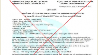 Tiếp tục cảnh báo tình trạng giả mạo giấy tờ, văn bản Bảo hiểm xã hội để lừa đảo