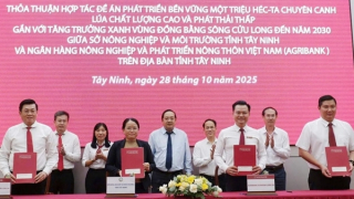 Ký kết thỏa thuận hợp tác giữa Sở NN&MT Tây Ninh với các Chi nhánh Agribank trên địa bàn