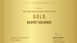 Bảo Việt đoạt giải Vàng Báo cáo tích hợp xuất sắc nhất Châu Á tại Lễ trao giải AIRA 2025