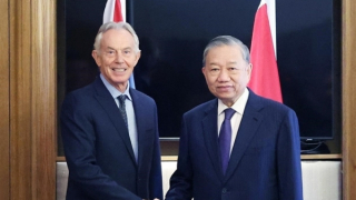 Tổng Bí thư Tô Lâm gặp ông Tony Blair