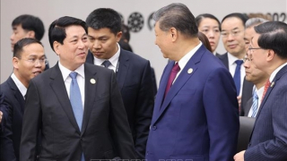 Chủ tịch nước Lương Cường gặp Tổng Bí thư, Chủ tịch Trung Quốc Tập Cận Bình