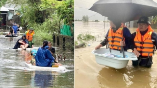 Công an Hà Tĩnh nỗ lực bảo vệ an toàn cho nhân dân trong mưa lũ