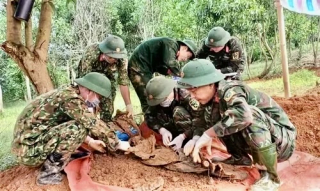 Tìm thấy 2 hài cốt liệt sĩ có biển nhôm ký hiệu SH 1-99X tại Khe Sanh