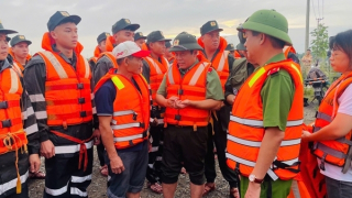 Lực lượng Cảnh sát cơ động khu vực miền Trung sẵn sàng ứng phó với bão số 13