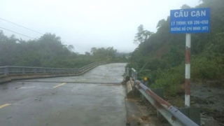 Công bố tình huống khẩn cấp thiên tai tại cầu trên đường Hồ Chí Minh