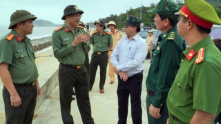 Công an tỉnh Quảng Ngãi thành lập Ban Chỉ huy tiền phương ứng phó bão số 13