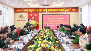 Công an tỉnh Hà Tĩnh phát động Phong trào thi đua “Ba nhất”