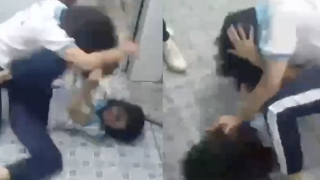 Lại xuất hiện clip 2 nữ sinh ở TP Hồ Chí Minh đánh nhau trong nhà vệ sinh