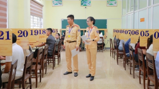 Công an tỉnh Hà Tĩnh đẩy mạnh công tác sát hạch, cấp đổi giấy phép lái xe