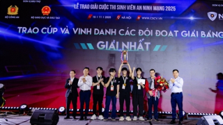 Học viện Công nghệ Bưu chính Viễn thông giành quán quân Cuộc thi Sinh viên An ninh mạng 2025