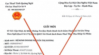 Quảng Ngãi: Phát hiện thủ đoạn giả mạo văn bản của cơ quan thuế để lừa đảo