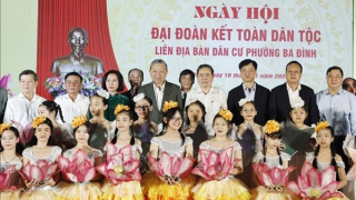 Tổng Bí thư Tô Lâm dự Ngày hội Đại đoàn kết dân tộc phường Ba Đình