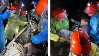 Khẩn trương cấp cứu nạn nhân xe khách Phương Trang bị sạt lở đất vùi lấp