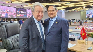 Thủ tướng Phạm Minh Chính gặp Tổng Thư ký LHQ và Thủ tướng Australia