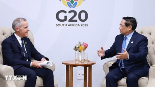 Thủ tướng Phạm Minh Chính gặp gỡ lãnh đạo các nước bên lề Hội nghị G20