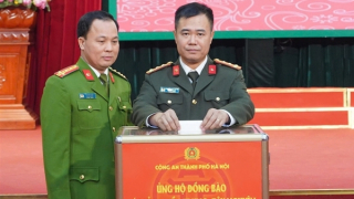 Công an Hà Nội phát động ủng hộ đồng bào miền Trung, Tây Nguyên khắc phục hậu quả mưa lũ