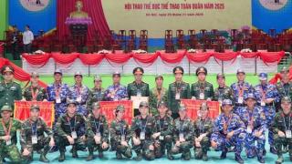 Bế mạc Hội thao thể dục thể thao toàn quân năm 2025