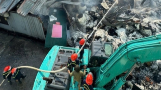 Huy động 130 Cảnh sát chữa cháy ở Công ty TNHH Tissue Linh An