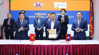 Hai đơn vị của TKV ký kết hợp đồng mua bán than với Lào, mở ra giai đoạn hợp tác mới