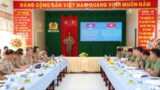Công an tỉnh An Giang tăng cường hợp tác với công an các tỉnh bạn Campuchia