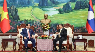 Thủ tướng Phạm Minh Chính hội kiến Tổng Bí thư, Chủ tịch nước Lào